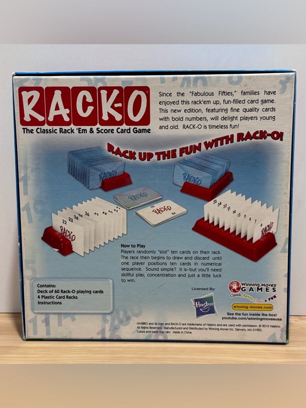 Rack-O Retro Game Games USA Classic Tabletop Game Family Game 2010 Complete Set - Picture 11 of 16